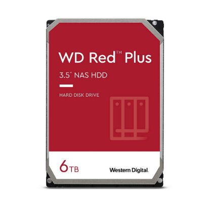 Obrázek WD RED PLUS NAS WD60EFPX 6 TB, SATA III 3.5", 256MB 5400RPM, 180MB/ s, CMR