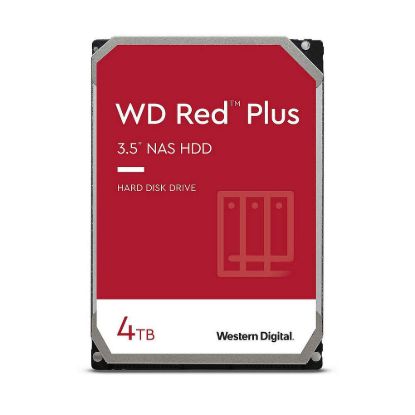 Obrázek WD RED PLUS NAS WD40EFPX 4 TB, SATA III 3.5", 256MB 5400RPM, 180MB/ s, CMR