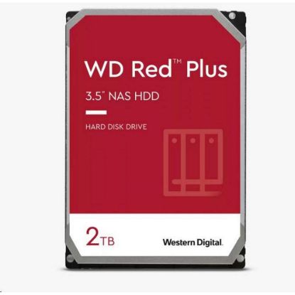 Obrázek WD RED PLUS NAS WD20EFPX 2 TB, SATA III 3.5", 64MB 5400RPM, 175MB/ s, CMR