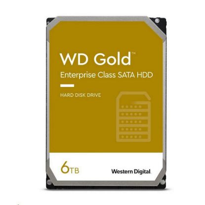 Obrázek WD GOLD WD6004FRYZ 6 TB, SATA III 3.5", 256MB 7200RPM, 267MB/ s, CMR, Enterprise