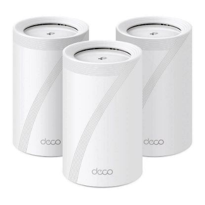 Obrázek TP- Link Deco BE65(3- pack) WiFi7 Mesh(BE9300, 2, 4GHz/ 5GHz/ 6GHz, 4 x 2, 5GbELAN/ WAN, 1xUSB3.0)