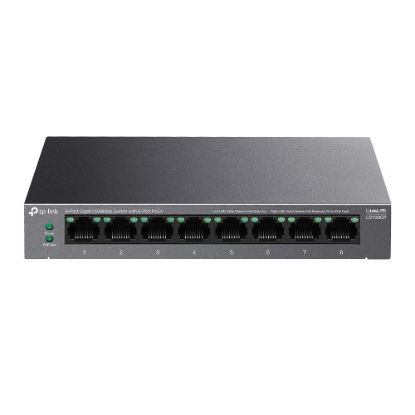 Obrázek TP- Link LiteWave switch LS108GP (8xGbE, 8xPoE+, 62 W, fanless)
