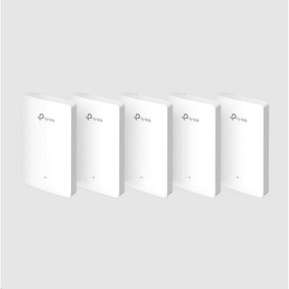 Obrázek TP- Link EAP615- Wall(5- pack) OMADA WiFi6 AP (AX1800, 2, 4GHz/ 5GHz, 4xGbELAN, 1xPoE- in, 1xPoE- out, 13 W)