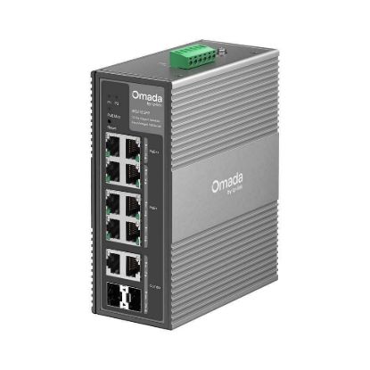 Obrázek TP- Link OMADA průmyslový switch IES210GPP (8xGbE, 2xGbE/ SFPcombo, 6xPoE+, 2xPoE++, 240 W, DIN, IP40, fanless)