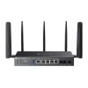 Obrázek TP- Link DR3650v- 4G OMADA ADSL/ VDSL/ 4GLTE gateway (AX3000, 2xFXS, 1xDSL, 2, 4GHz/ 5GHz, 1xGbELAN/ WAN, 4xGbE…