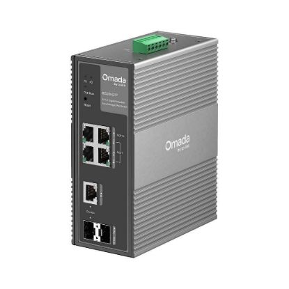 Obrázek TP- Link OMADA průmyslový switch IES206GPP (4xGbE, 1xGbE/ SFPcombo, 1xSFP, 3xPoE+, 1xPoE++, 120 W, DIN, IP40, fanless)