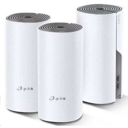 Obrázek TP- Link Deco E4(3- pack) WiFi5 Mesh (AC1200, 2, 4GHz/ 5GHz, 2 x 100Mb/ sLAN/ WAN)