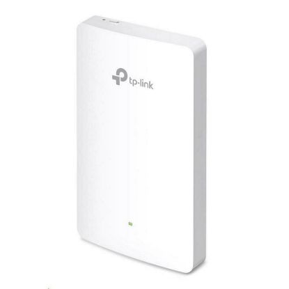Obrázek TP- Link EAP615- Wall OMADA WiFi6 AP (AX1800, 2, 4GHz/ 5GHz, 4xGbELAN, 1xPoE- in, 1xPoE- out, 13 W)