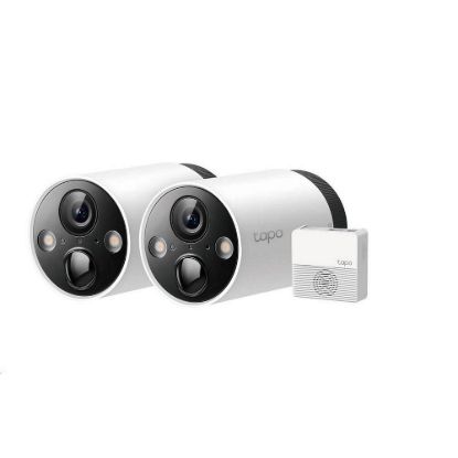 Obrázek TP- Link Tapo C420S2 - 2x Tapo C420, 1x Tapo H200 (4MP, 2K QHD, IR 15m, WiFi, micro SD card, IP65)