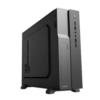 Obrázek 1stCOOL skříň COMPACT 1, Micro Tower, AU, USB 3.0, USB- C, CR, 1x 80mm Fan, černá
