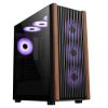 Obrázek 1stCOOL skříň G6 Noble, Mid Tower, ATX, AU, Průhledná Bočnice, 4x 120mm ARGB Fan, Černá