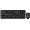 Obrázek A4tech set klávesnice + myš, FG1010 FSTYLER, bezdrátová, šedá