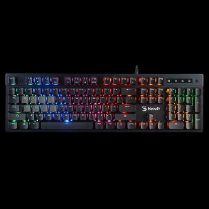 Obrázek A4tech Bloody Klávesnice B500N, herní klávesnice, mechanická, drátová, Mecha- Like Switch, CZ/ SK, Černá