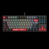 Obrázek A4tech Bloody Klávesnice S87, herní klávesnice, mechanická, drátová, Red Switch, CZ/ SK, Černá