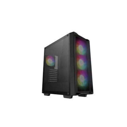 Obrázek DEEPCOOL Case CC560 MESH V2, ATX, ARGB, Průhledná bočnice, 4 x 120mm Fan, černá