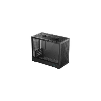 Obrázek DEEPCOOL Case CH160 PLUS, mATX, Průhledná bočnice, černá