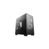 Obrázek DEEPCOOL Case CG380 3F, mATX, ARGB, Průhledná bočnice, 3 x 120mm Fan, černá