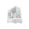 Obrázek DEEPCOOL Case CG380 3F WH, mATX, ARGB, Průhledná bočnice, 3 x 120mm Fan, bílá