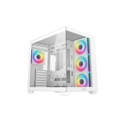 Obrázek DEEPCOOL Case CG530 4F WH, ATX, Průhledná bočnice, 4 x 120mm ARGB, bílá
