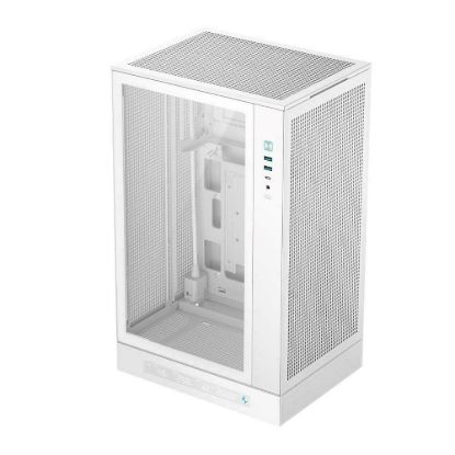 Obrázek DEEPCOOL Case CH270 PLUS, mATX, Průhledná bočnice, bílá