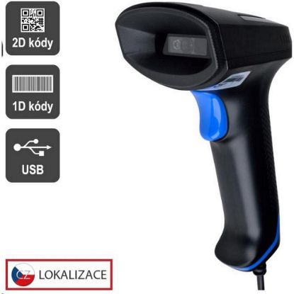 Obrázek Virtuos CCD 2D čtečka Virtuos HT- 851A, USB, bez stojánku, černá
