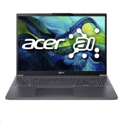 Obrázek ACER NTB Aspire 16 (A16- 71M- 54XS), Ultra 5 125H, 16" 1920 x 1200, 16 GB, 1 TB SSD, Arc, W11 Home, Steel Gray