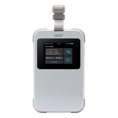 Obrázek ACER Router Connect Enduro M6E, 20 GB SIMO, 5G, LTE, 2.4" touch display, Wifi, NFC, USB- C, 2.4GHz, 8000mAh, White