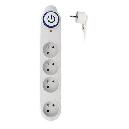Obrázek Solight přepěťová ochrana, 150J, 4 zásuvky, 1, 5m, bílá