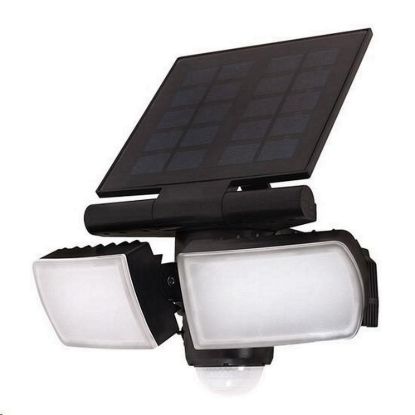 Obrázek Solight LED solární osvětlení se senzorem, 8 W, 600lm, Li- on, černá