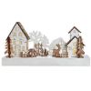 Obrázek Solight LED vánoční vesnička, 34 x 17cm, dřevo, 4 LED, 2x AA