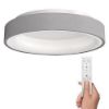 Obrázek Solight LED stropní světlo kulaté Treviso, 48 W, 2880lm, stmívatelné, dálkové ovládání, šedá