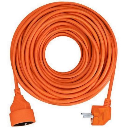 Obrázek Solight 1z prodlužovací přívod - spojka, 15m, 3 x 1, 5mm2, oranžová