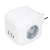 Obrázek Solight rozbočka kostka, 3x 16A + USB A+C, bílá, vypínač