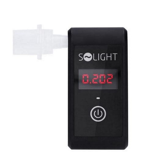 Obrázek Solight alkohol tester mini, Fuel Cell, 0, 0 - 5, 0‰ BAC, citlivost 0, 08‰