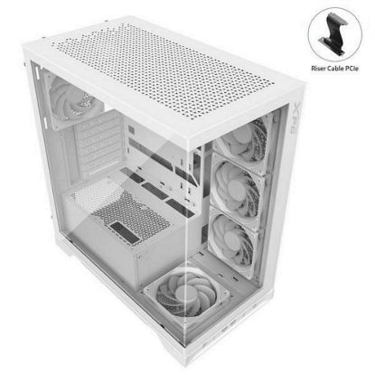Obrázek ADATA XPG case INVADER X Mid- Tower, bez zdroje, 5x 120mm Fan, Bílá