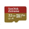 Obrázek SanDisk MicroSDHC karta 32 GB Extreme (100MB/ s, Class 10, UHS- I U3 V30) + adaptér