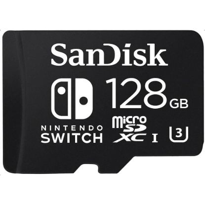 Obrázek SanDisk MIcroSDXC karta 128 GB for Nintendo Switch (R: 100/ W: 90 MB/ s, UHS- I, V30, U3, C10, A1) licensed Product