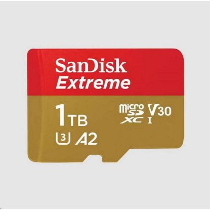 Obrázek SanDisk micro SDXC karta 1 TB Extreme (190 MB/ s Class 10, UHS- I U3 V30) + adaptér