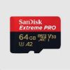Obrázek SanDisk micro SDXC karta 64 GB Extreme PRO (200 MB/ s Class 10, UHS- I U3 V30) + adaptér