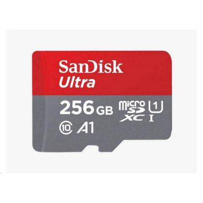 Obrázek SanDisk MicroSDXC karta 256 GB Ultra (150 MB/ s, A1 Class 10 UHS- I) + adaptér