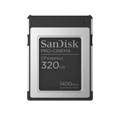 Obrázek SanDisk CFexpress karta 320 GB PRO- CINEMA Typ B (R: 1700/ W: 1500 MB/ s)