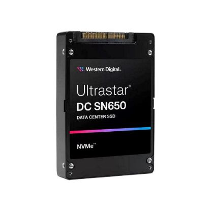 Obrázek WD Enterprise SSD 7.68 TB Ultrastar DC SN650, PCIe Gen4, (R: 6500, W: 1900MB/ s), RI- 1DW/ D BICS5 SE
