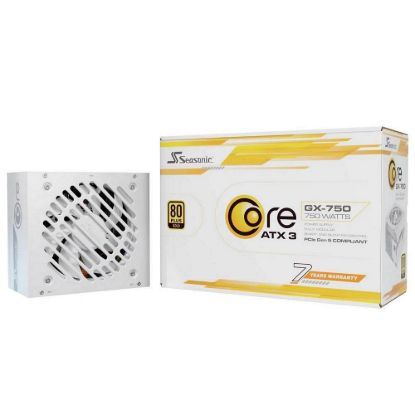 Obrázek SEASONIC zdroj Core GX 750 W White, 120mm, Plně modulární, 80+ Gold, ATX 3.1