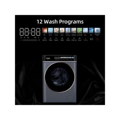 Obrázek CHiQ Parní pračka 8 kg CHiQ CW086581AX ColorLuxe s barevným displejem + 12 let záruka na motor