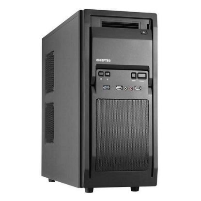 Obrázek CHIEFTEC skříň Libra Series/ Miditower, LF- 02B- OP, Black, USB 3.0, bez zdroje