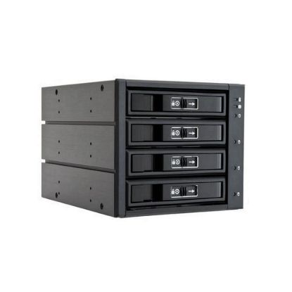Obrázek CHIEFTEC SATA/ SAS Backplane CBP- 3141SAS, 3 x 5.25" bays for 4 SAS/ S- ATA HDDs, Hot- Swap, full aluminium