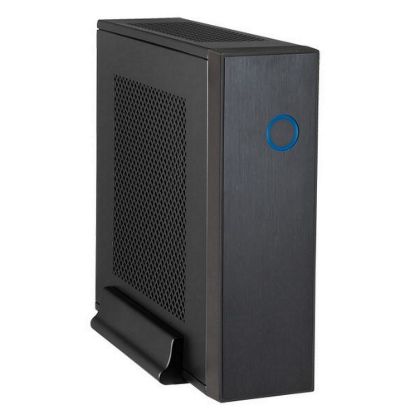 Obrázek CHIEFTEC skříň Compact Series/ mini ITX, IX- 03B, Black, Alu, 120 W adaptér CDP- 120ITX