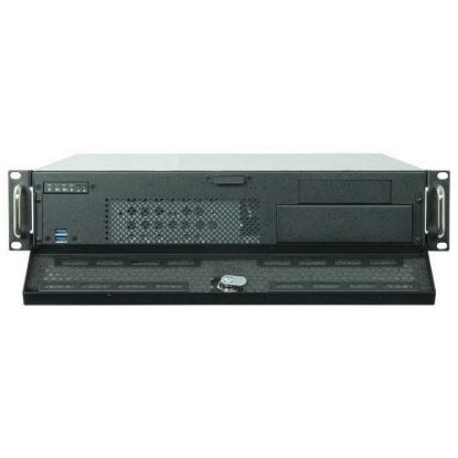 Obrázek CHIEFTEC skříň Rackmount 2U UNC- 210, mATX, half height PCI slots, Black, bez zdroje