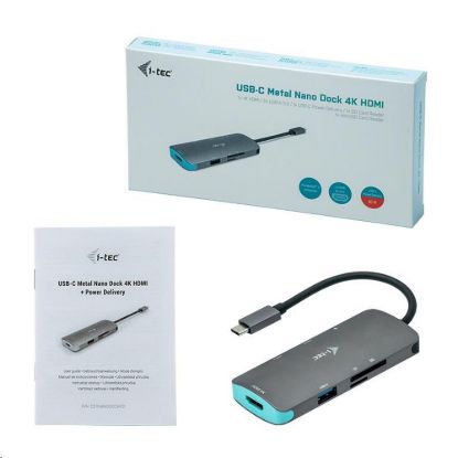 Obrázek i- tec USB- C Metal Nano Dock 4K HDMI + Power Delivery 60 W