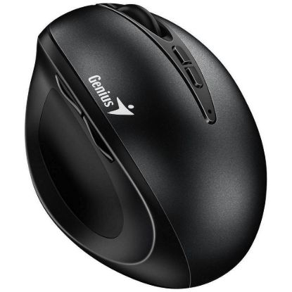 Obrázek GENIUS myš Ergo 8300S Black/ vertikální/ 1600 dpi/ bezdrátová/ 7tlačítek/ tichá/ černá